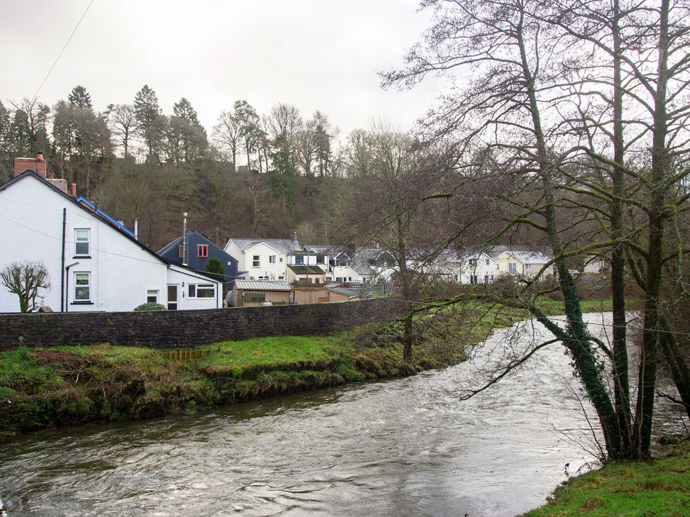 Llangammarch Wells along the River Irfon