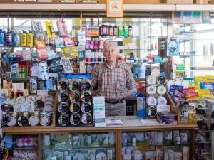 Interior of W Cook traditional store in Llanwrtyd Wells, like stepping back in time.