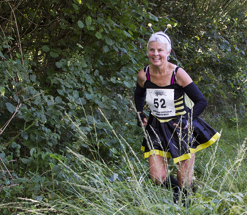 Fancy Dress in the Llanwrtyd Wells Bog Triathlon.