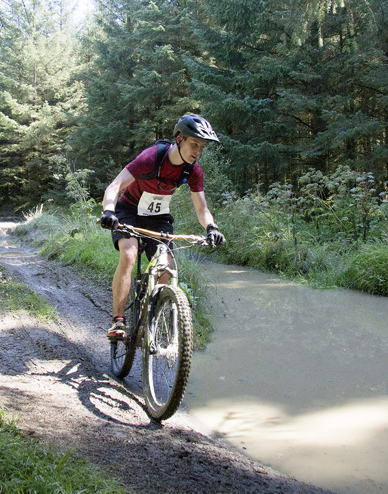 Cyclists complete 12 miles in the Llanwrtyd Wells Bog Triathlon