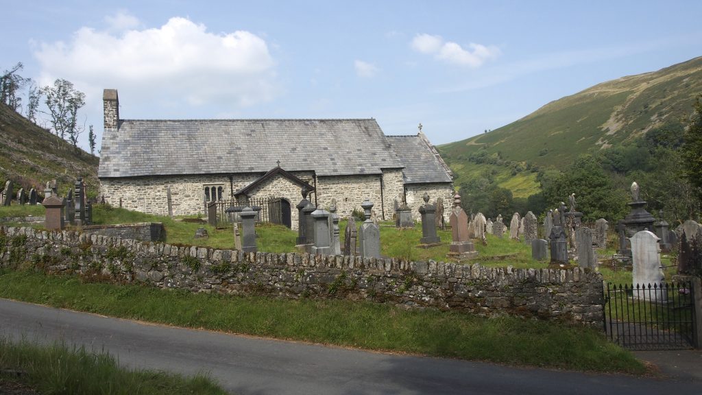 The exterior of St David's Church, Llanwrtyd.