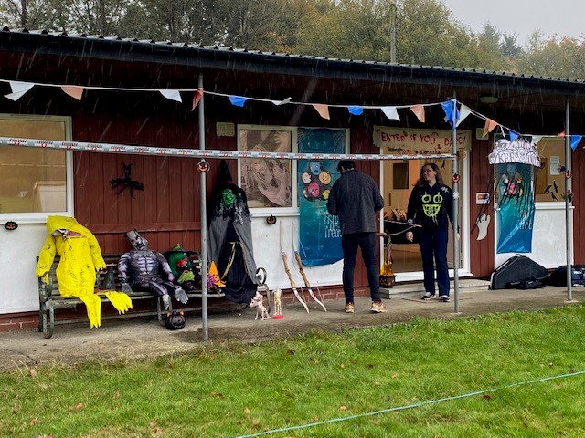 The Llanwrtyd Archery club use tye pavilion at Dolwen Field