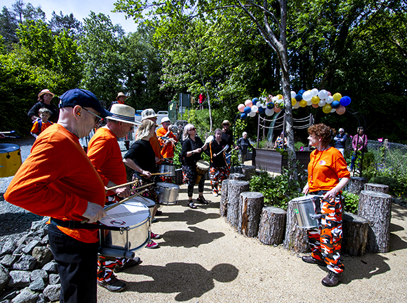 Samba Band playing in the park