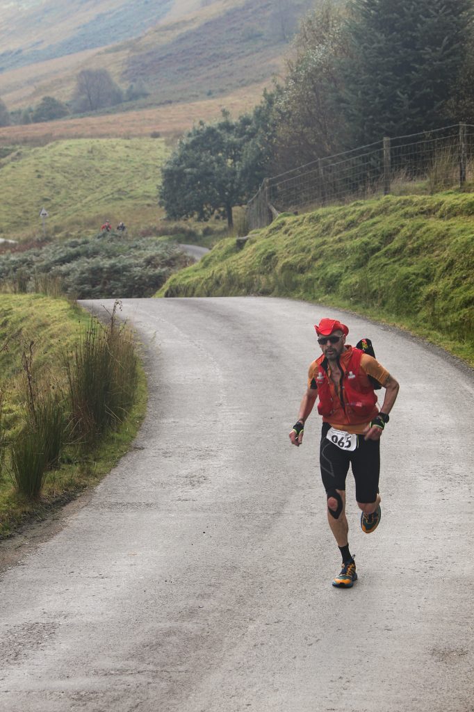 runner on a road